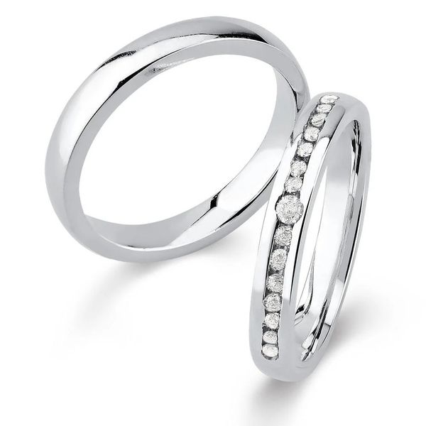 Par De Aliança Prata 925 Inspire-se 3mm 
