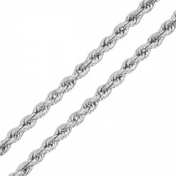 Corrente De Prata 925 Corda Com 45cm