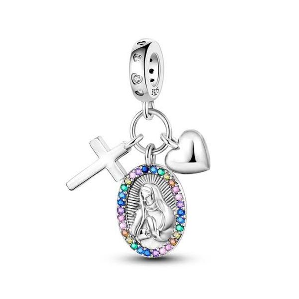 Berloque Prata 925 Virgem Maria