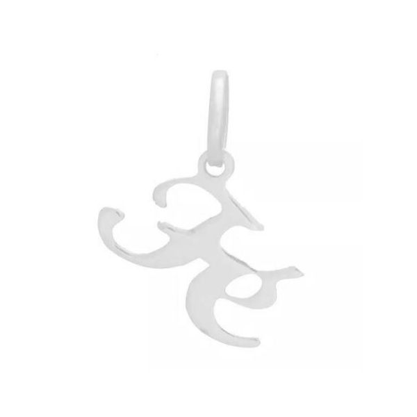 Pingente De Prata 925 Fé Com 11mm