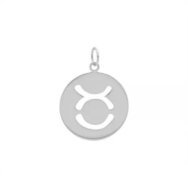 Pingente De Prata 925 Signo Touro