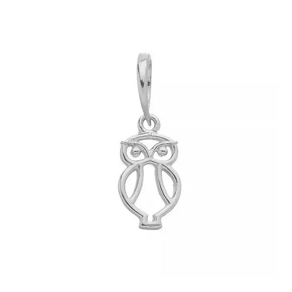 Pingente De Prata 925 Corujinha