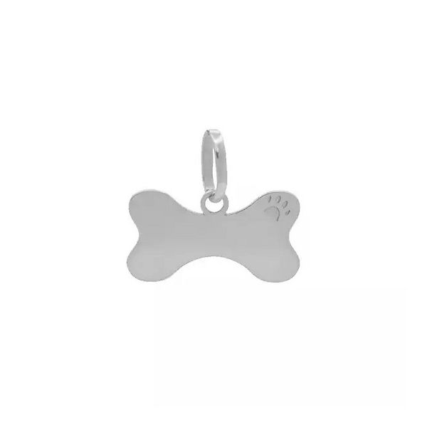 Pingente De Prata 925 Ossinho De Cachorro