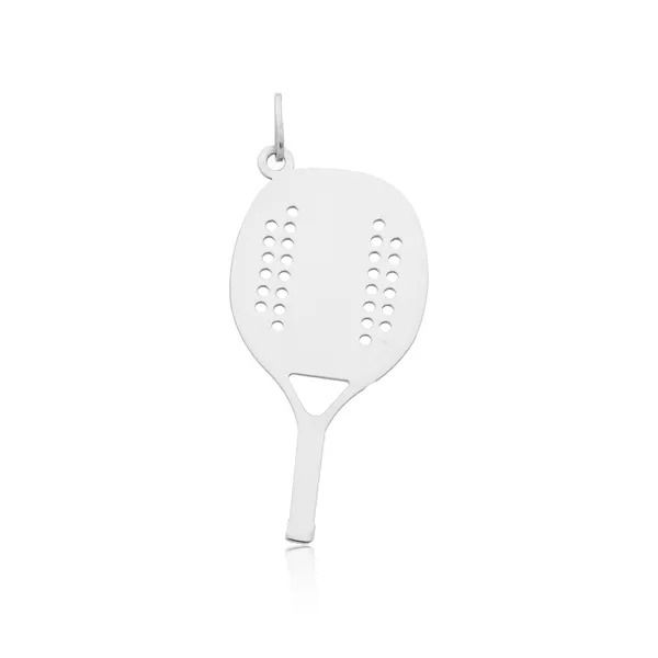Pingente De Prata 925 Raquete Beach Tennis