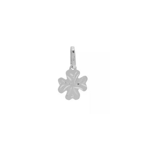 Pingente De Prata 925 Trevo De 13mm