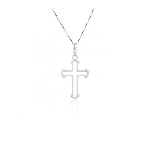 Pingente De Prata 925 Cruz Personalizada