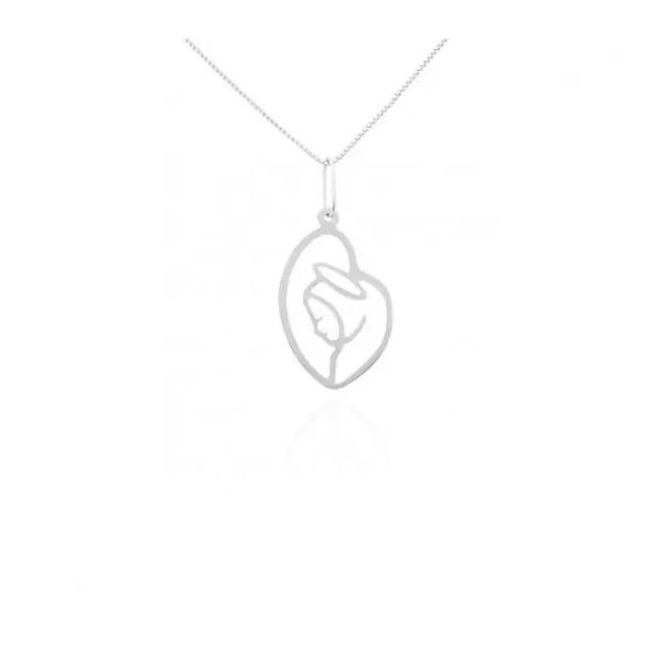 Pingente De Prata 925 Nossa Senhora