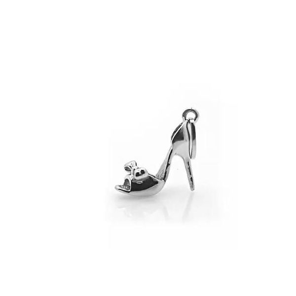Pingente De Prata 925 Scarpin Salto Alto