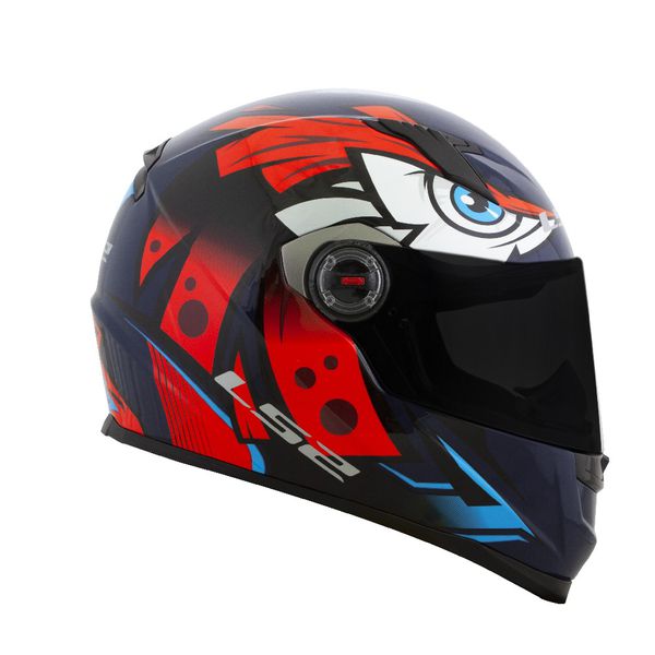 CAPACETE LS2 FF358 CLASSIC TRIBAL LARANJA/AZUL