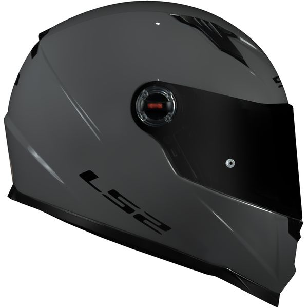 CAPACETE LS2 FF358 CLASSIC MONOCOLOR CINZA CLARO BRILHANTE