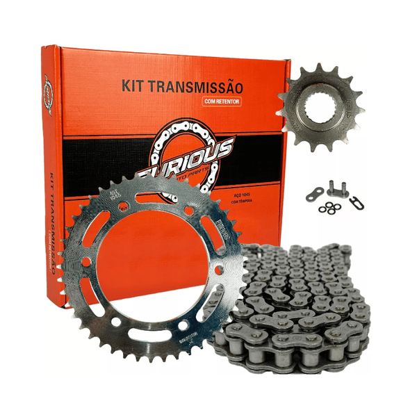 KIT RELAÇÃO (TRANSMISSÃO) XRE 300 (C/RETENTOR)