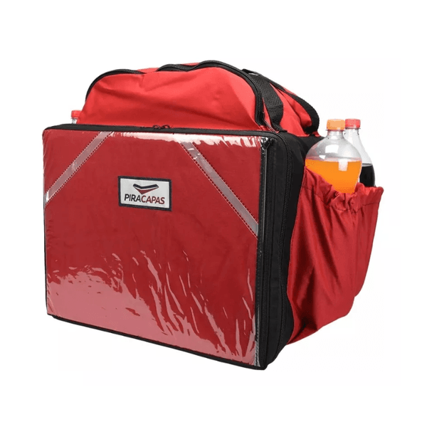 MOCHILA ENTREGA ISOPOR VERMELHA 45L PIRACAPAS