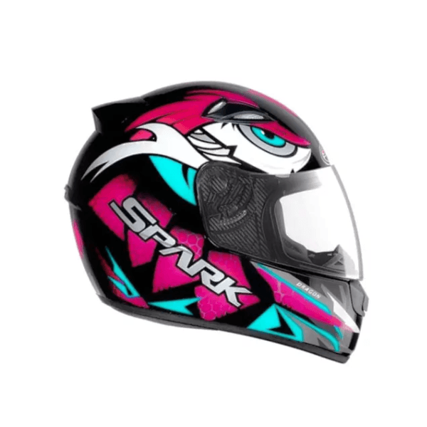 CAPACETE EBF NEW SPARK DRAGON ROSA FOSCO