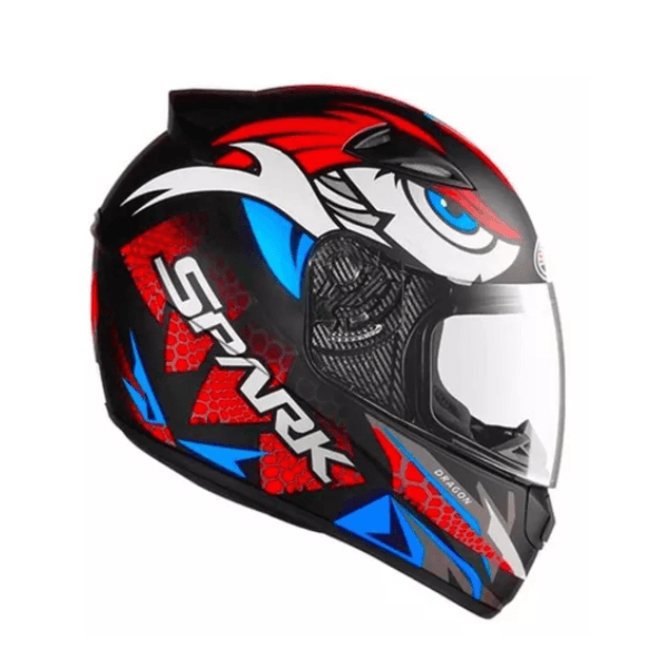 CAPACETE EBF NEW SPARK DRAGON VERMELHO BRILHANTE