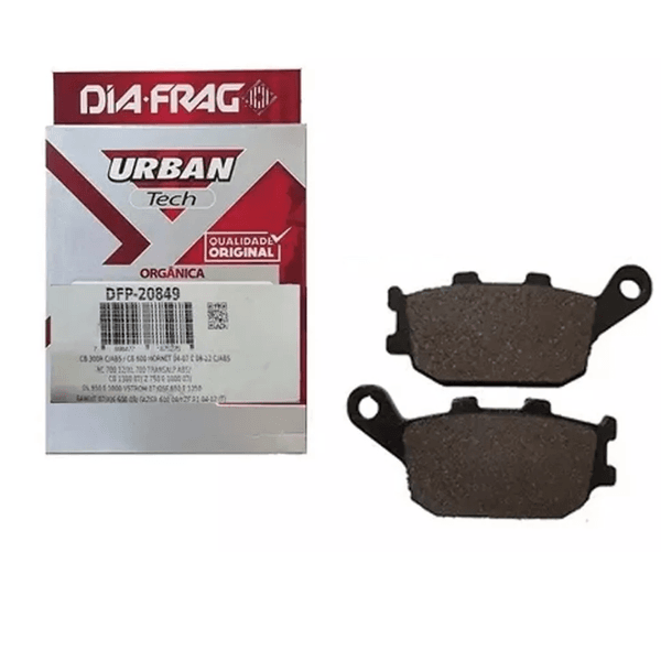 PASTILHA FREIO TRASEIRA CB300/MT07/HORNET 08 C/ABS DIAFRAG