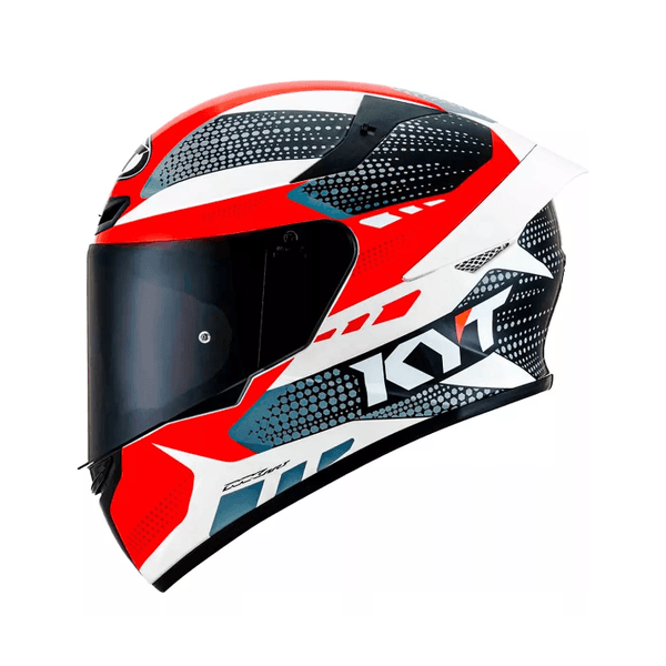 CAPACETE KYT TT-COURSE DALLA PORTA LEOPARD AZUL CLARO (ITALIA) 