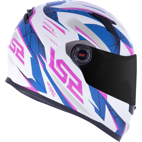 CAPACETE LS2 FF358 CLASSIC DRAZE BRANCO/ROSA