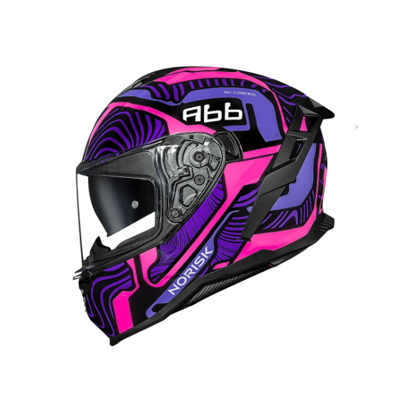 CAPACETE NORISK STRADA II FUSION ROSA E PRETO