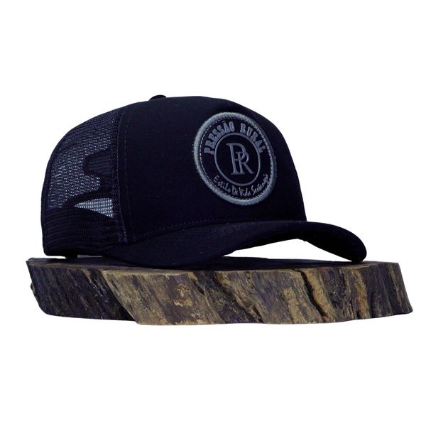 Boné Trucker Pr Estilo De Vida Sertanejo Preto 