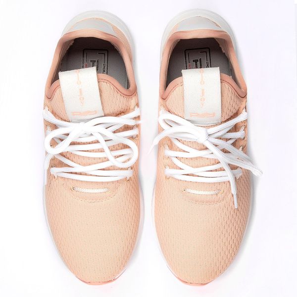 T nis T xtil Mesh El stic Amarra o Feminino Casual Conforto Rosa Claro