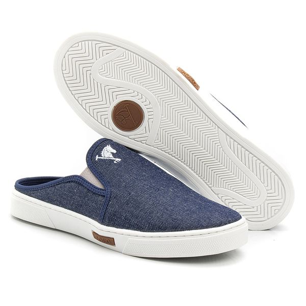 Babuche Slip On Mule Polo Joy Masculino Casual Conforto Jeans