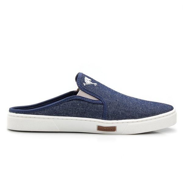 Babuche Slip On Mule Polo Joy Masculino Casual Conforto Jeans