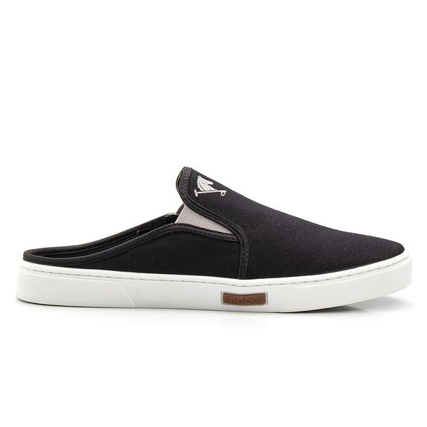 Babuche Slip On Mule Polo Joy Masculino Casual Conforto Preto