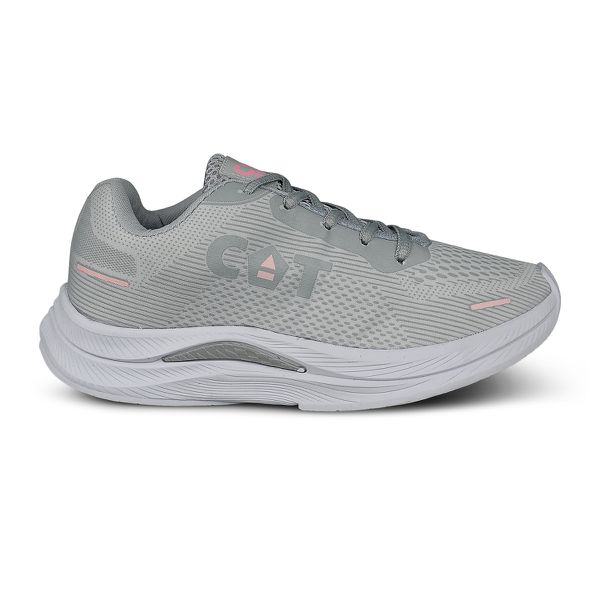 Tênis Feminino Catboots High - Cinza/Rosa