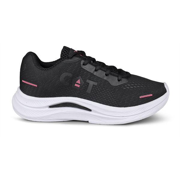 Tênis Feminino Catboots High - Preto/Rosa