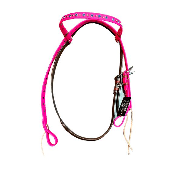 CABECADA TESTA BOOTS HORSE - SILICONE STRASS PINK