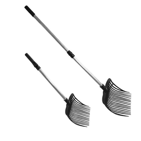 Garfo de Nylon para Limpar Baia de Cavalo com Cabo Telescopio - AM Ferramentas