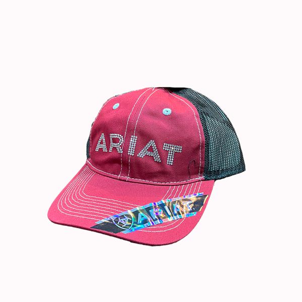 BONE ARIAT - VINHO / LOGO BRILHO