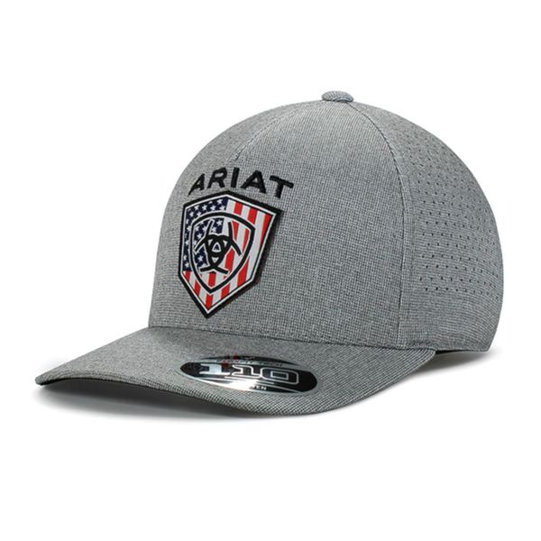 BONE ARIAT - CINZA - BANDEIRA USA - A300018906