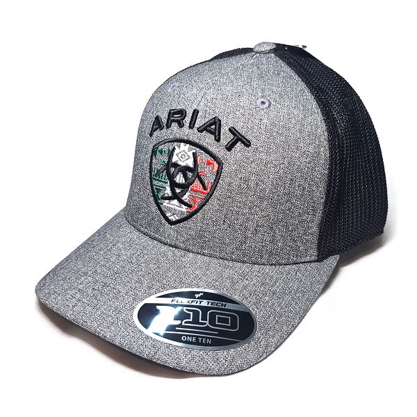 BONE ARIAT - Cinza - Mesclado - Preto