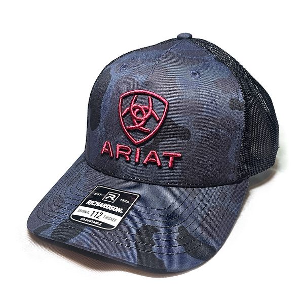BONE ARIAT - Marinho - Militar - Logo vinho