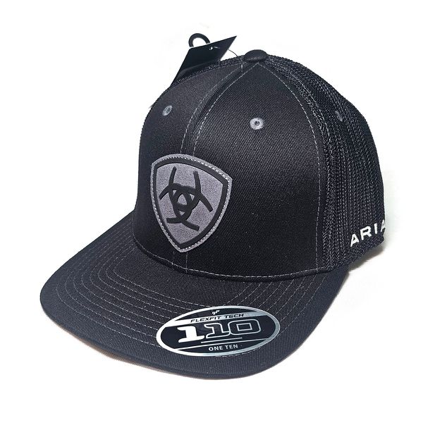 BONE ARIAT - Preto - Logo Cinza