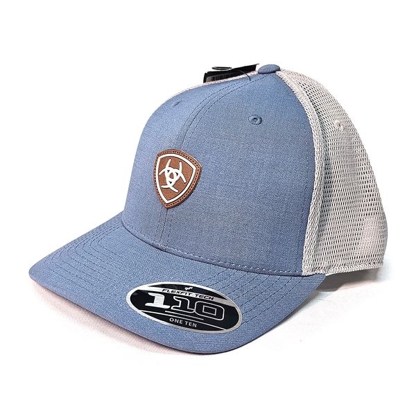 Boné Ariat - Azul Claro Cinza Logo Cinza Marrom