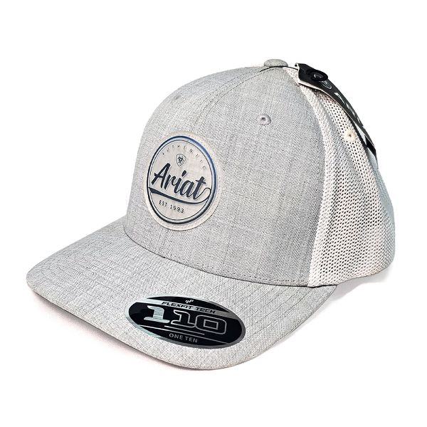 Boné Ariat - CInza Branco Logo Autentic