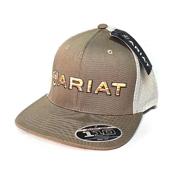 Boné Ariat - Marrom Bege Logo Rajada
