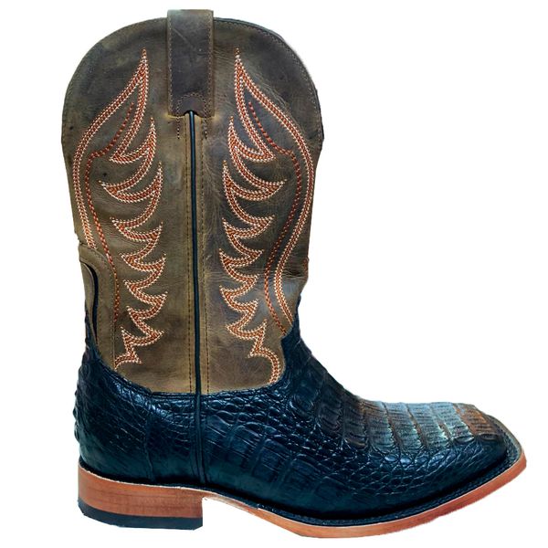 Bota Goyazes Masculina 231505 JC - Jacaré barriga preto - Dallas Tabaco