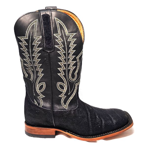 Bota Goyazes Masculina EC ELEFANTE PRETO COURO MUSTANG PRETO - 241505