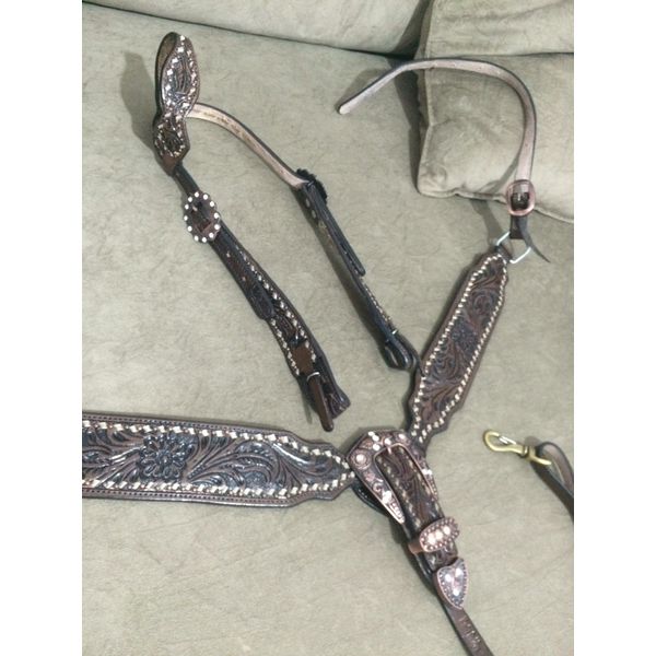 Conjunto Cabecada e Peiteira - Master Saddles 11