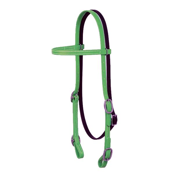 Cabecada Testa de Silicone Weaver Fivela - Verde