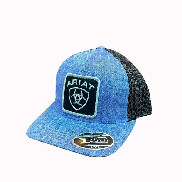 BONE ARIAT - JEANS AZUL / PRETO LOGO