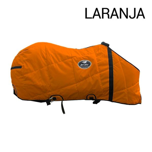 Capa de Frio Boots Horse Forrada Simples - Laranja