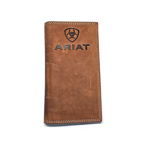 Carteira Couro Bifold Vertical Longa Ariat-A3548044