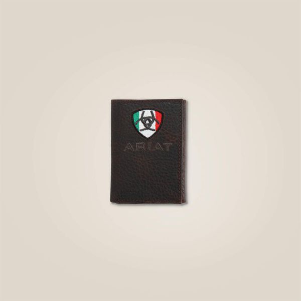 Carteira Couro Trifold Vertical Ariat-A35492282