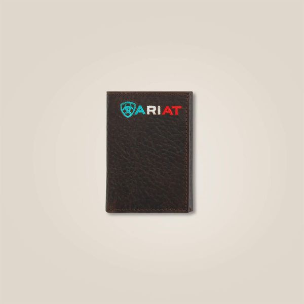 Carteira Couro Trifold Vertical Ariat-A35508282