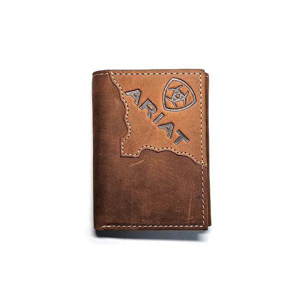 Carteira Couro Trifold Vertical Ariat-A3552744