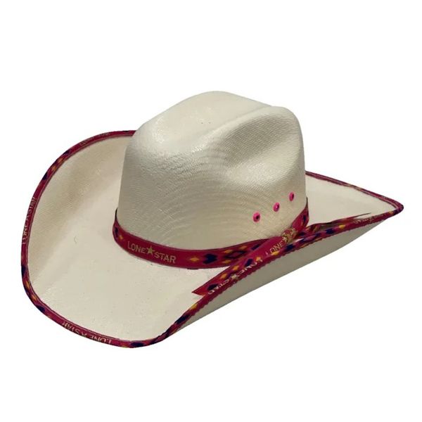 Chapéu de Palha Lone Star Kids - Viés Girls (infantil)
